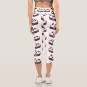 ハッピーアリ氷スケートで滑るオンクッキーマンガ カプリレギンス (裏面)