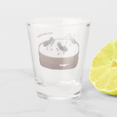 ハッピーアリ氷スケートで滑るオンクッキーマンガ ショットグラス (裏面)