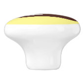 ハッピーアリ氷スケートで滑るオンクッキーマンガ セラミックノブ (側面)