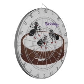 ハッピーアリ氷スケートで滑るオンクッキーマンガ ダーツボード (正面左)