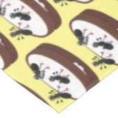 ハッピーアリ氷スケートで滑るオンクッキーマンガ テーブルクロス (アングル)