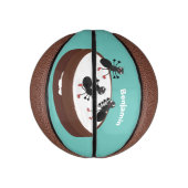 ハッピーアリ氷スケートで滑るオンクッキーマンガ ミニバスケットボール (縦)