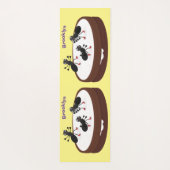 ハッピーアリ氷スケートで滑るオンクッキーマンガ ヨガマット (裏面)