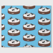 ハッピーアリ氷スケートで滑るオンクッキーマンガ ラッピングペーパー (フラット)