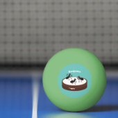 ハッピーアリ氷スケートで滑るオンクッキーマンガ 卓球ボール (ネット)