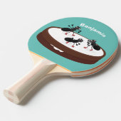 ハッピーアリ氷スケートで滑るオンクッキーマンガ 卓球ラケット (正面アングル)