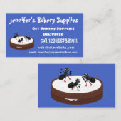 ハッピーアリ氷スケートで滑るオンクッキーマンガ 名刺 (正面/裏面)