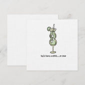 ハッピーアワーのお誘い 招待状 (正面/裏面)