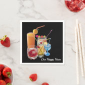 ハッピーアワーのカクテルドリンク スタンダードカクテルナプキン (インサイチュ)