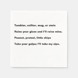 ハッピーアワーの詩 コックテールナプキン スタンダードカクテルナプキン