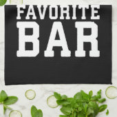 ハッピーアワーアットマイお気に入りのバー – ジム感動的 キッチンタオル (折り畳み)