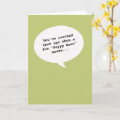 ハッピーアワーウーマン歳のおもしろい誕生日カード カード (黄色い花)