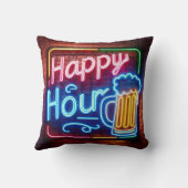 ハッピーアワーサインオンブリック クッション (裏面)