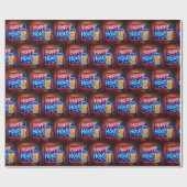 ハッピーアワーサインオンブリック ラッピングペーパー (フラット)