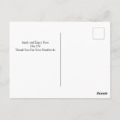 ハッピーアワーデー愛国的USA赤と青 ポストカード (裏面)