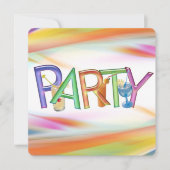 ハッピーアワーパーティー時間 招待状 (正面)