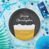 ハッピーアワーブルワリークラフトビールパーティープレート ペーパープレート (パーティー)