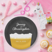 ハッピーアワーブルワリークラフトビールパーティープレート ペーパープレート (パーティー)