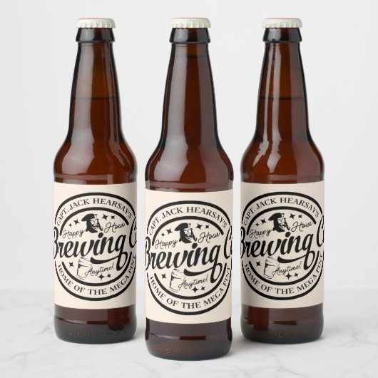 ハッピーアワーブルーイング株式会社 ビールラベル (ボトル)
