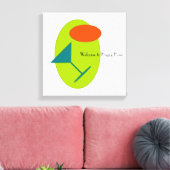 ハッピーアワーマルティーニレトロ キャンバスプリント (インサイチュ (リビング))