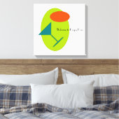 ハッピーアワーマルティーニレトロ キャンバスプリント (インサイチュ (寝室))