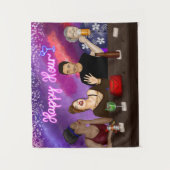 ハッピーアワー |デジタルアート タペストリー (正面)