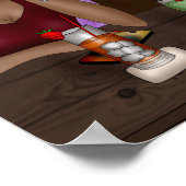 ハッピーアワー |デジタルアート ポスター (角)