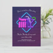 ハッピーアワー ネオン ネットワーキング ご招待 招待状 (スタンド正面)