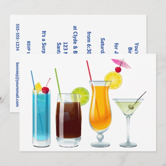 ハッピーアワー 招待状 (正面/裏面)