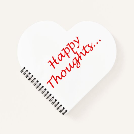 「ハッピーアンド」のハート型の渦巻き型ノートパソコン ノートブック (正面)