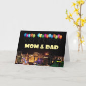 ハッピーアンバニーマム&パパラスベガスカード カード (黄色い花)