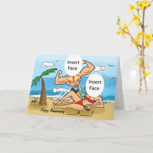 ハッピーアンバーカスタムサイズの写真カード カード (黄色い花)