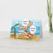 ハッピーアンバーカスタムサイズの写真カード カード (正面)