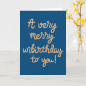 ハッピーアンバースデー誕生日 カード (黄色い花)