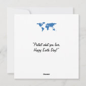 ハッピーアースの日 – グローブグリーンツリー水大陸 シーズンカード (裏面)