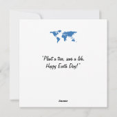 ハッピーアースの日 – グローブグリーンツリー水大陸 シーズンカード (裏面)