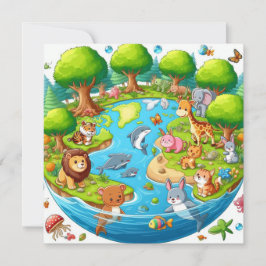 ハッピーアースの日 – グローブグリーンツリー水大陸 シーズンカード