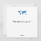 ハッピーアースの日 – グローブグリーンツリー水大陸 シーズンカード (裏面)