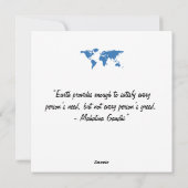 ハッピーアースの日 – グローブグリーンツリー水大陸 シーズンカード (裏面)