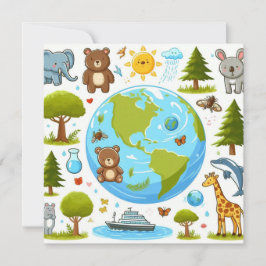 ハッピーアースの日 – グローブグリーンツリー水大陸 シーズンカード