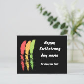 ハッピーアースストロングレゲエ誕生日 ポストカード (スタンド正面)