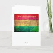 ハッピーアースストロング – ハッピーバースデー サンキューカード (裏面)