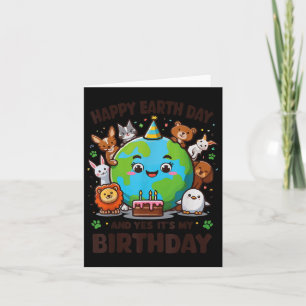 ハッピーアースデイその私の誕生日生まれオースデイ カード