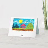 ハッピーアースデイエネルギー地球に優し文字 カード (裏面)