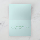 ハッピーアースデイエネルギー地球に優し文字 カード (内部)