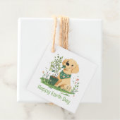 ハッピーアースデイゴールデンレトリエバードッグガーデニング フェイバータグ (インサイチュ)