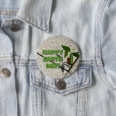 ハッピーアースデイツリー苗新しい成長 缶バッジ (インサイチュ)