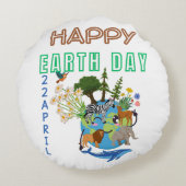 ハッピーアースデイラウンドパフ ラウンドクッション (裏面)