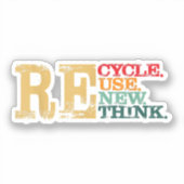 ハッピーアースデイリサイクル再利用リニュアルリスクアースアース シール (正面)