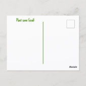 ハッピーアースデイ苗新しい成長写真 ポストカード (裏面)